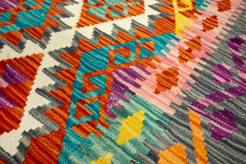 Kilim Afgano | 410 x 83 cm