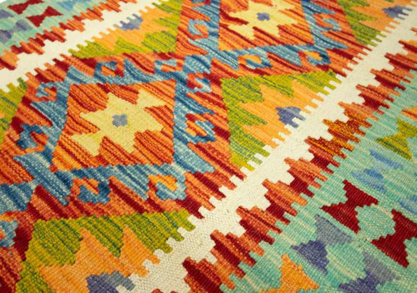 Kilim Afgano | 407 x 80 cm