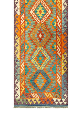 Kilim Afgano | 393 x 92 cm