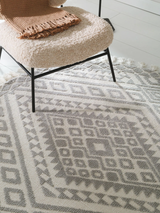 Carpete moderno cinza | 230 x 160 cm