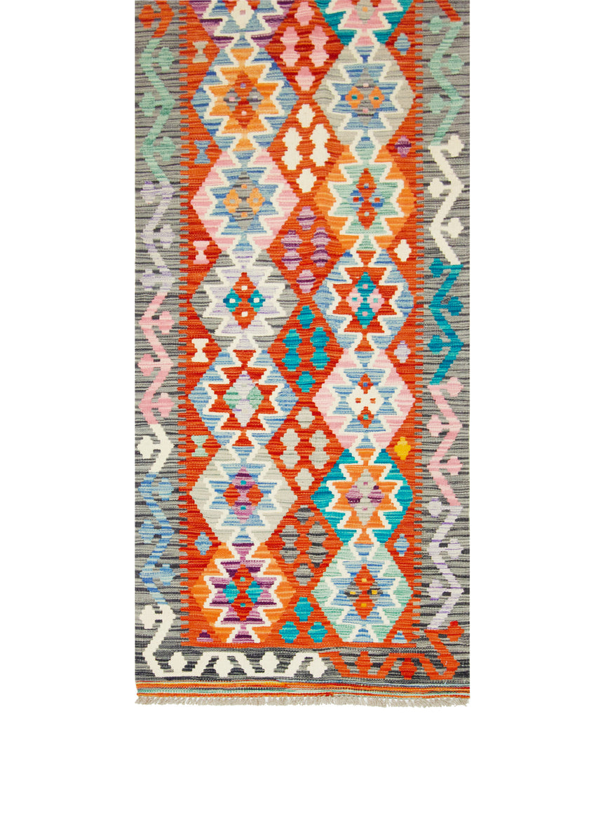 Kilim Afgano | 387 x 80 cm
