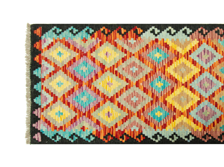 Kilim Afgano | 392 x 80 cm