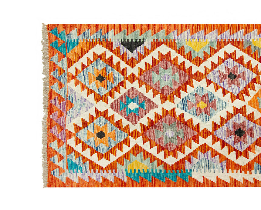Kilim Afgano | 387 x 79 cm