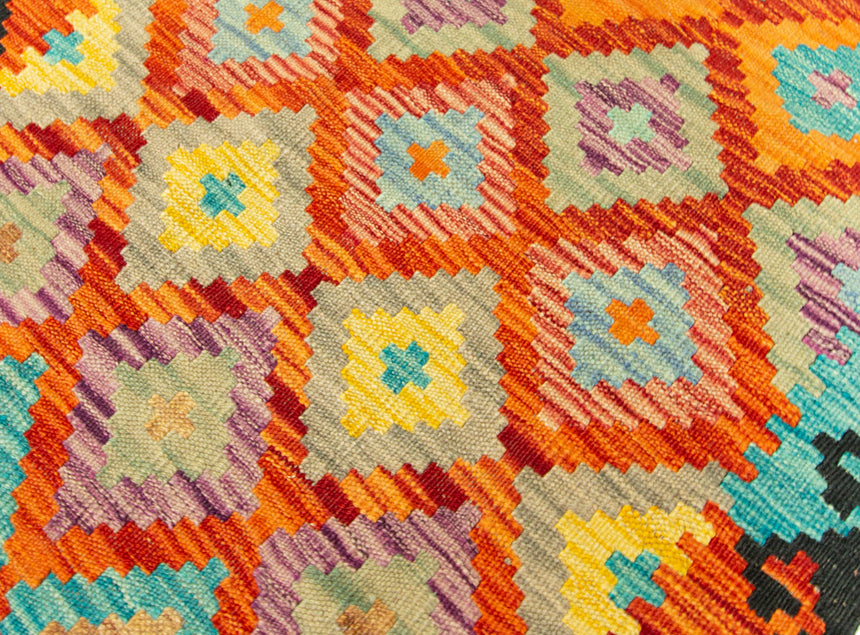 Kilim Afgano | 392 x 80 cm