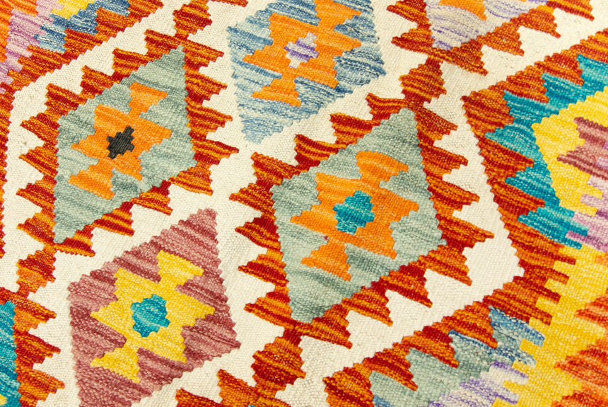 Kilim Afgano | 387 x 79 cm