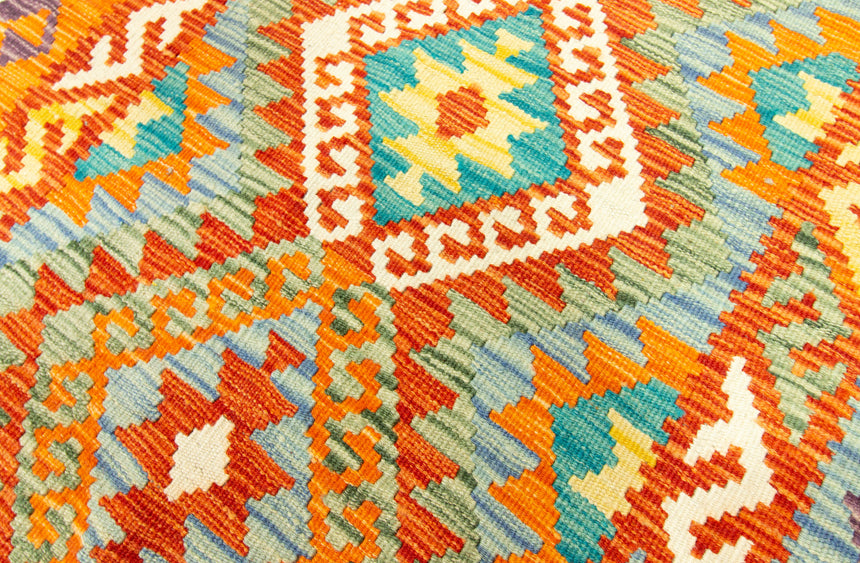 Kilim Afgano | 393 x 92 cm