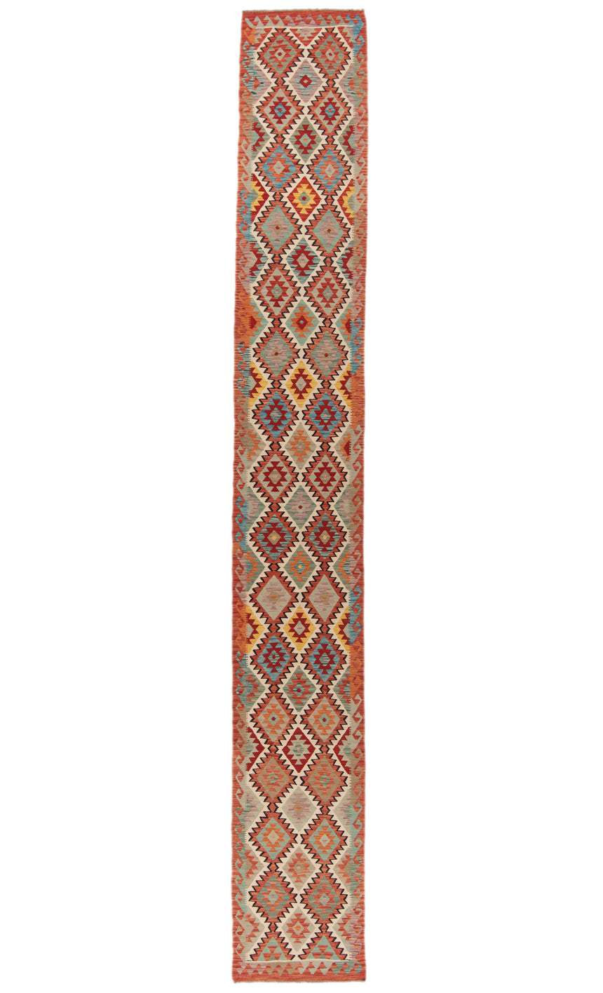 Kilim afgano | 592 x 80 cm