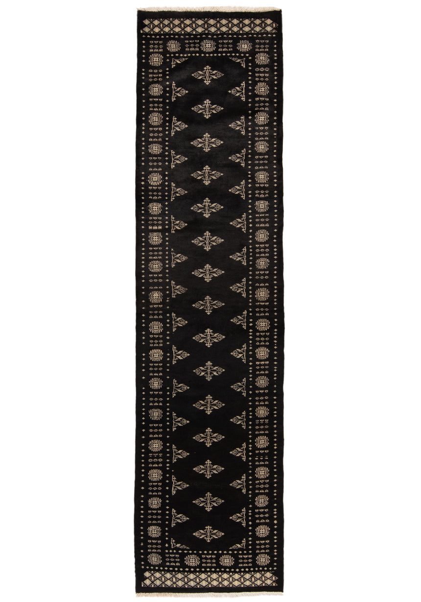 Alfombra pakistaní de Bokhara | 313 x 78 cm