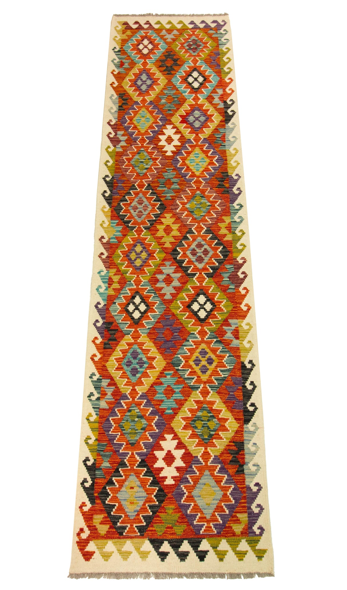 Kilim Afgano | 292 x 74 cm