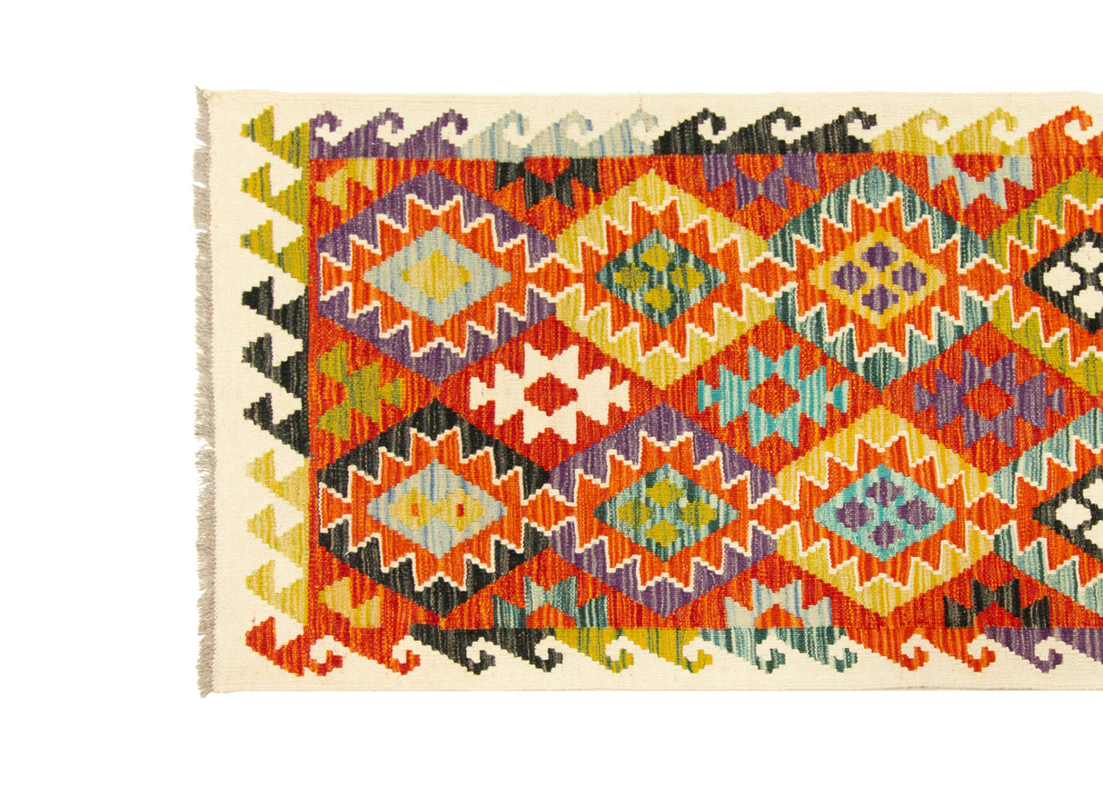 Kilim Afgano | 292 x 74 cm