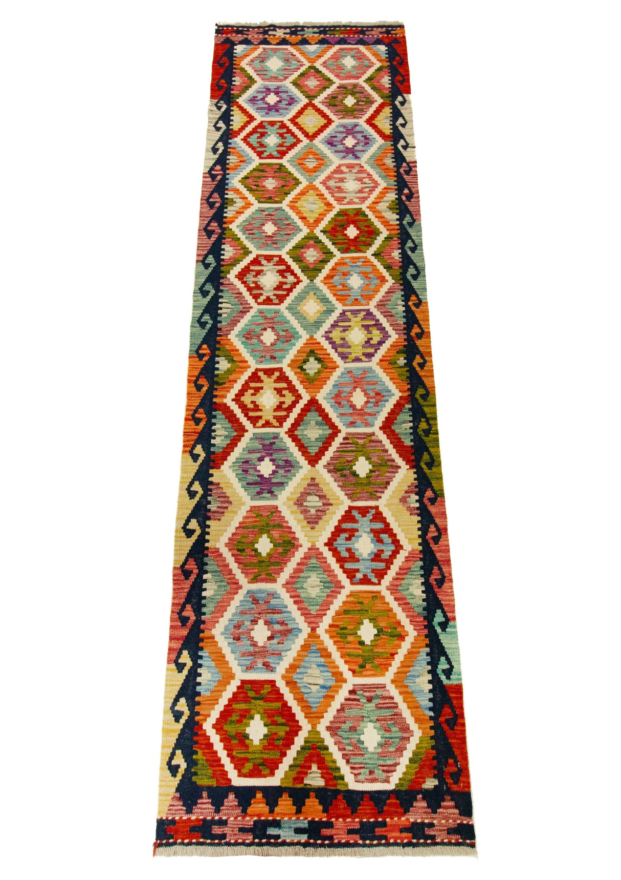 Kilim Afgano | 296 x 80 cm