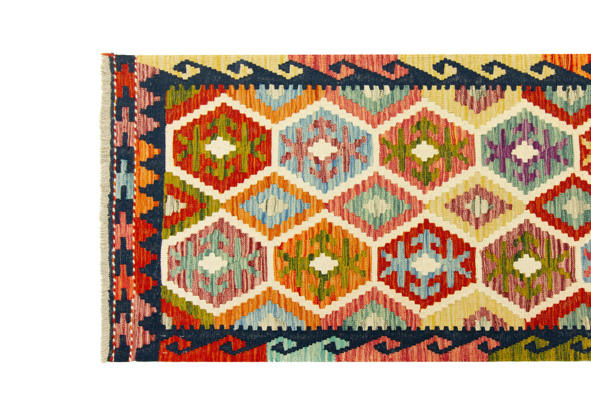 Kilim Afgano | 296 x 80 cm