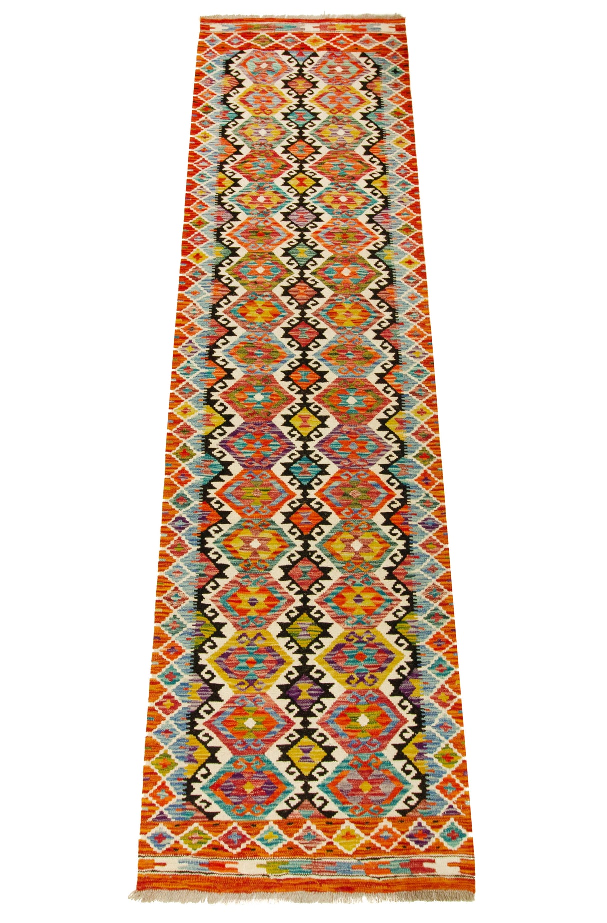 Kilim Afgano | 291 x 80 cm