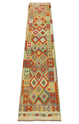 Kilim Afgano | 384 x 87 cm
