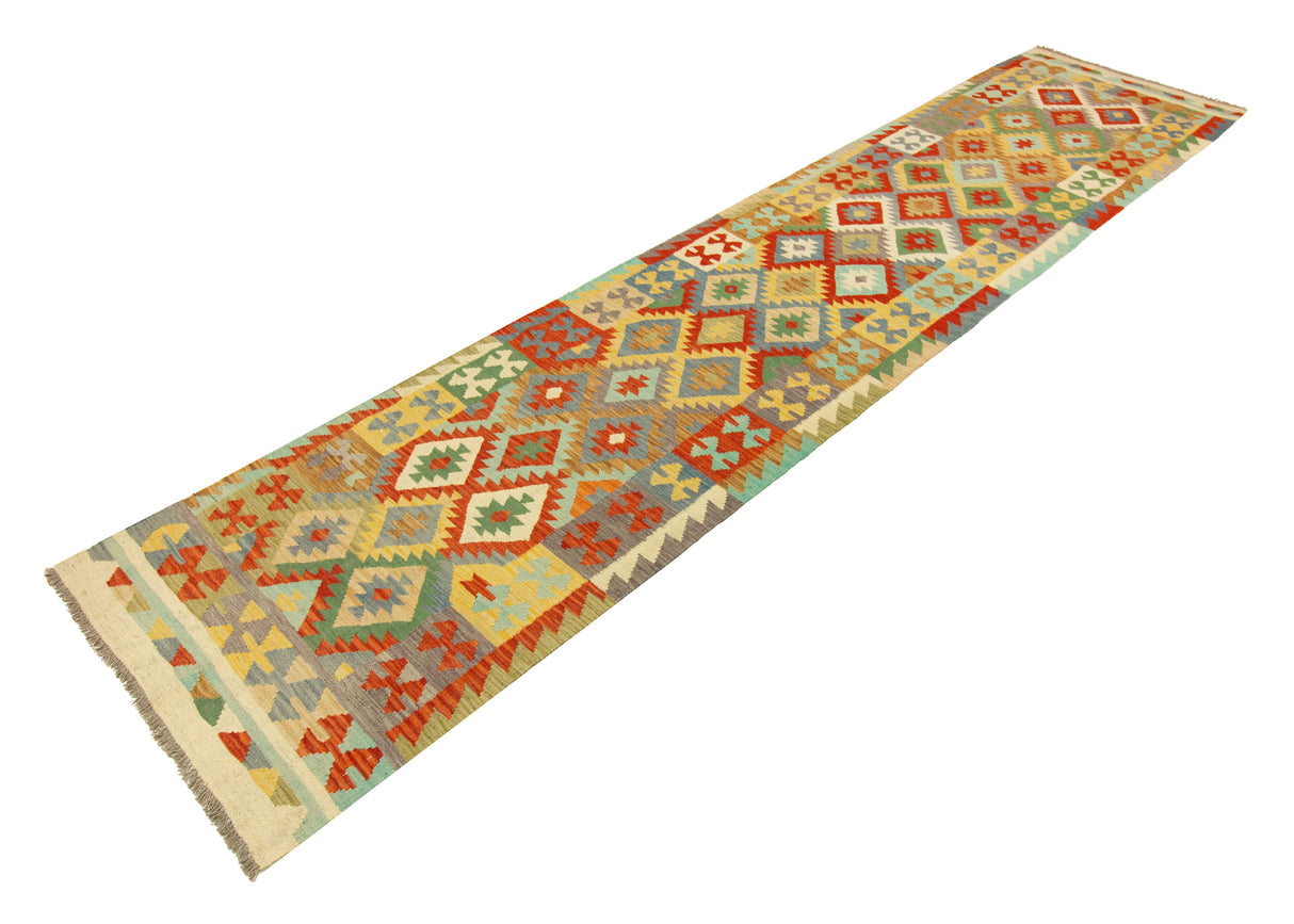 Kilim Afgano | 384 x 87 cm