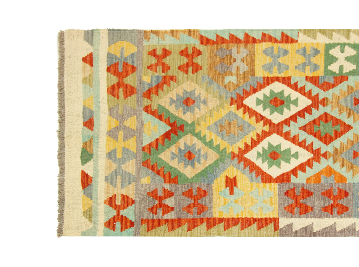 Kilim Afgano | 384 x 87 cm