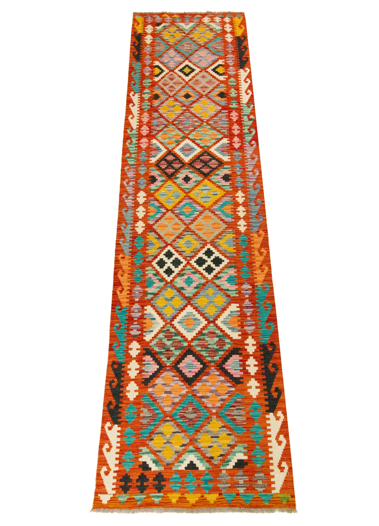 Kilim Afgano | 305 x 84 cm