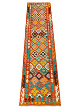 Kilim Afgano | 305 x 84 cm