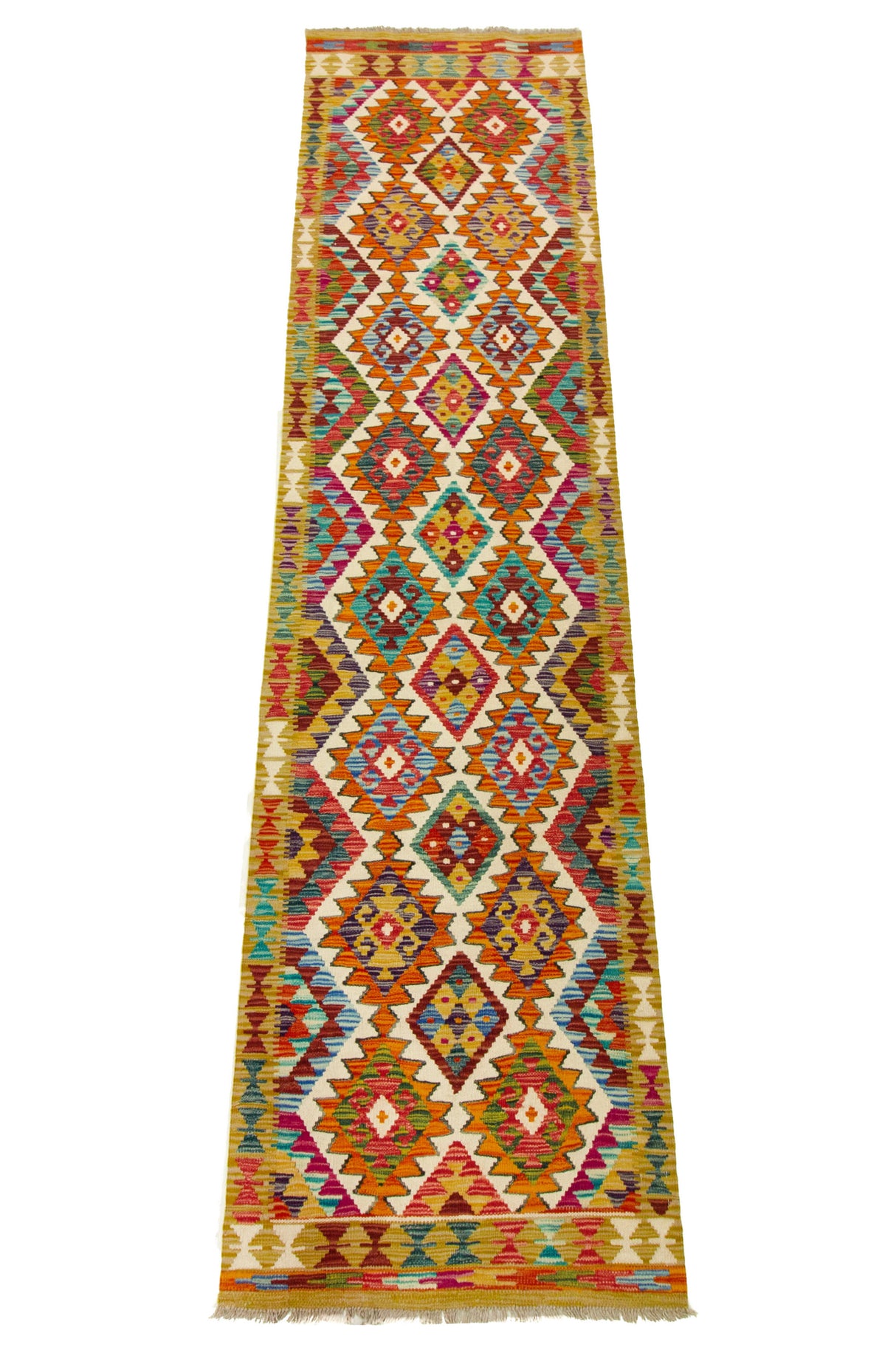 Kilim Afgano | 309 x 80 cm