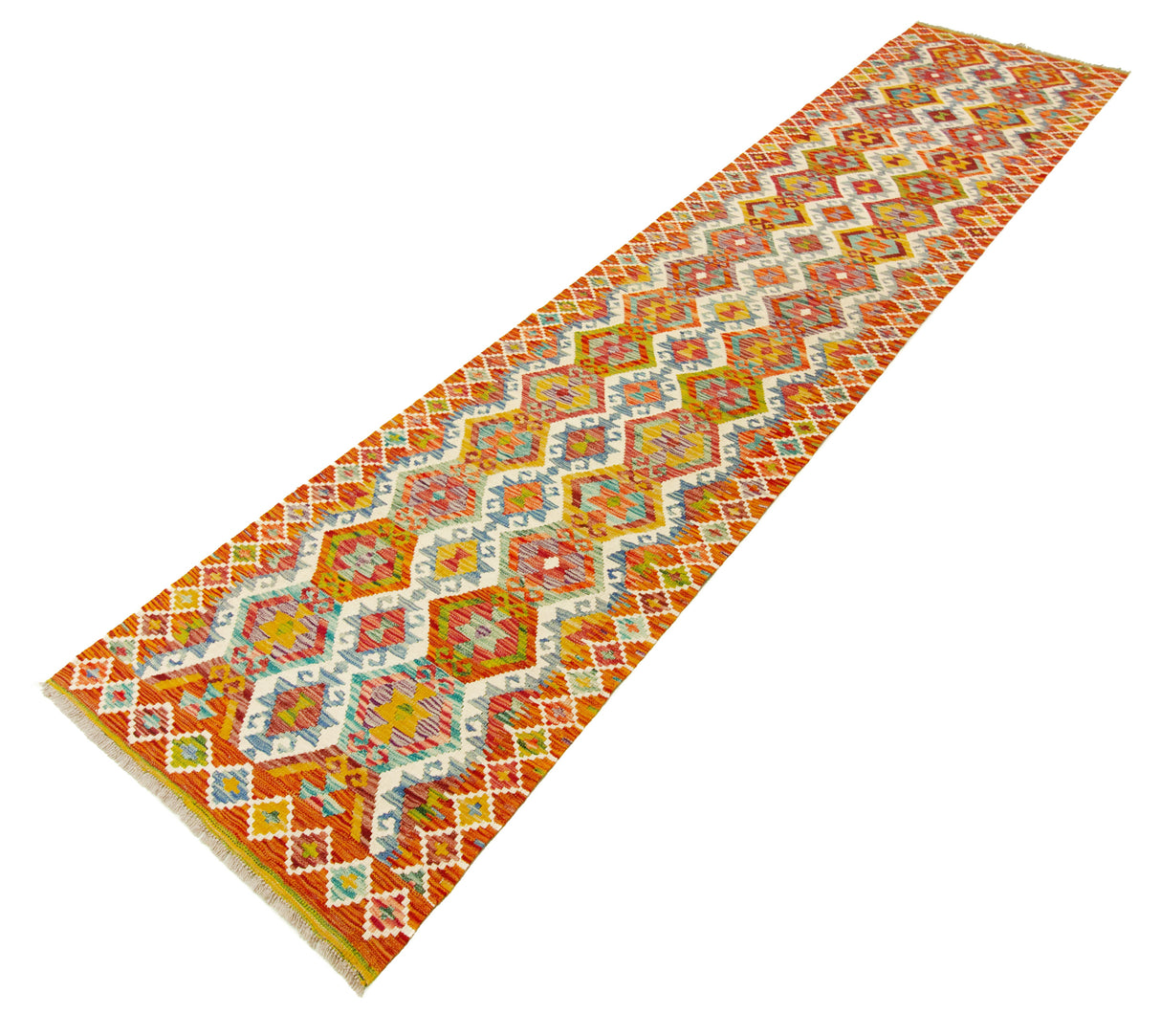 Kilim Afgano | 385 x 86 cm