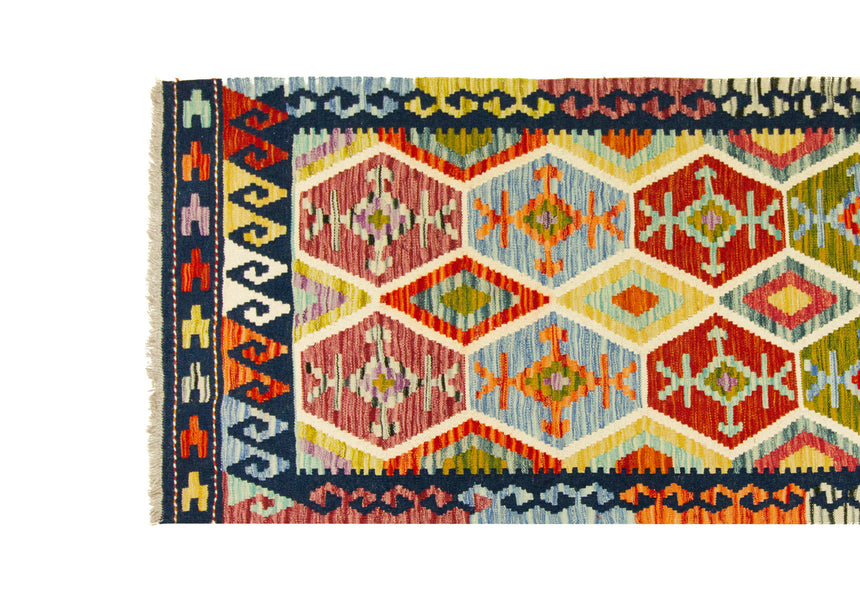 Kilim Afgano | 301 x 84 cm