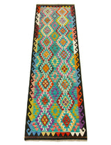Kilim Afgano | 253 x 82 cm