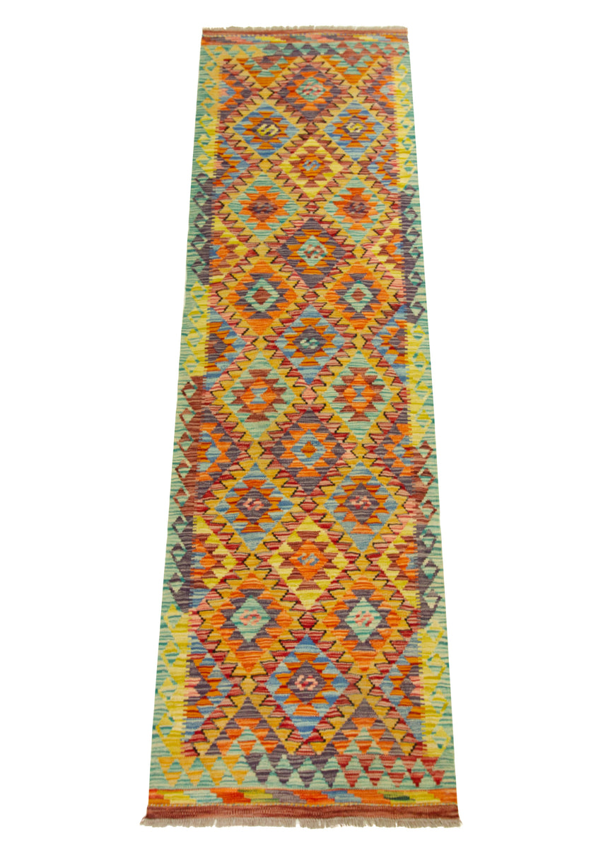 Kilim Afgano | 253 x 78 cm