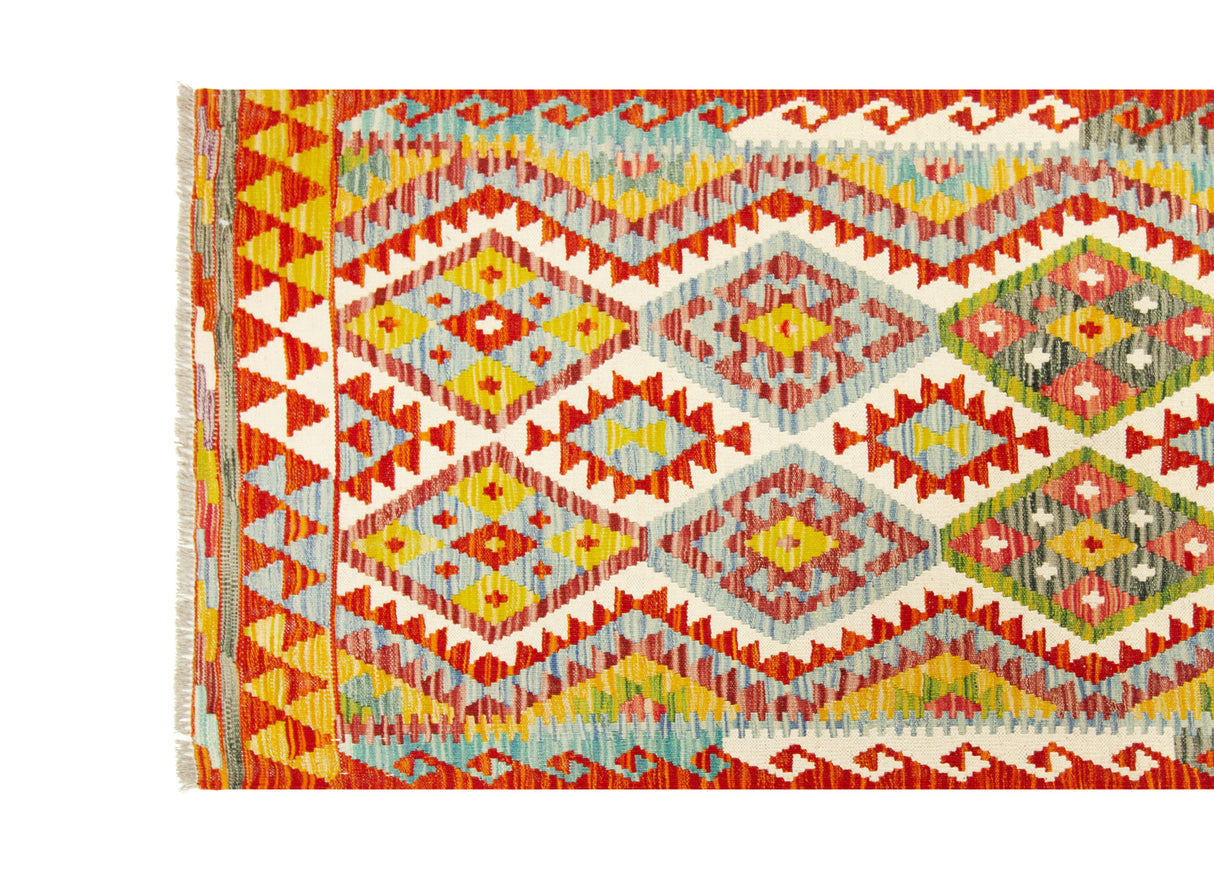 Kilim Afgano | 394 x 84 cm