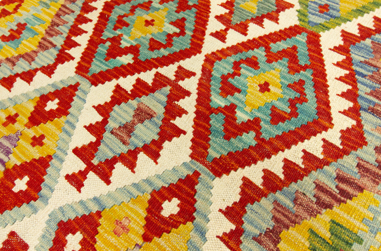 Kilim Afgano | 394 x 84 cm