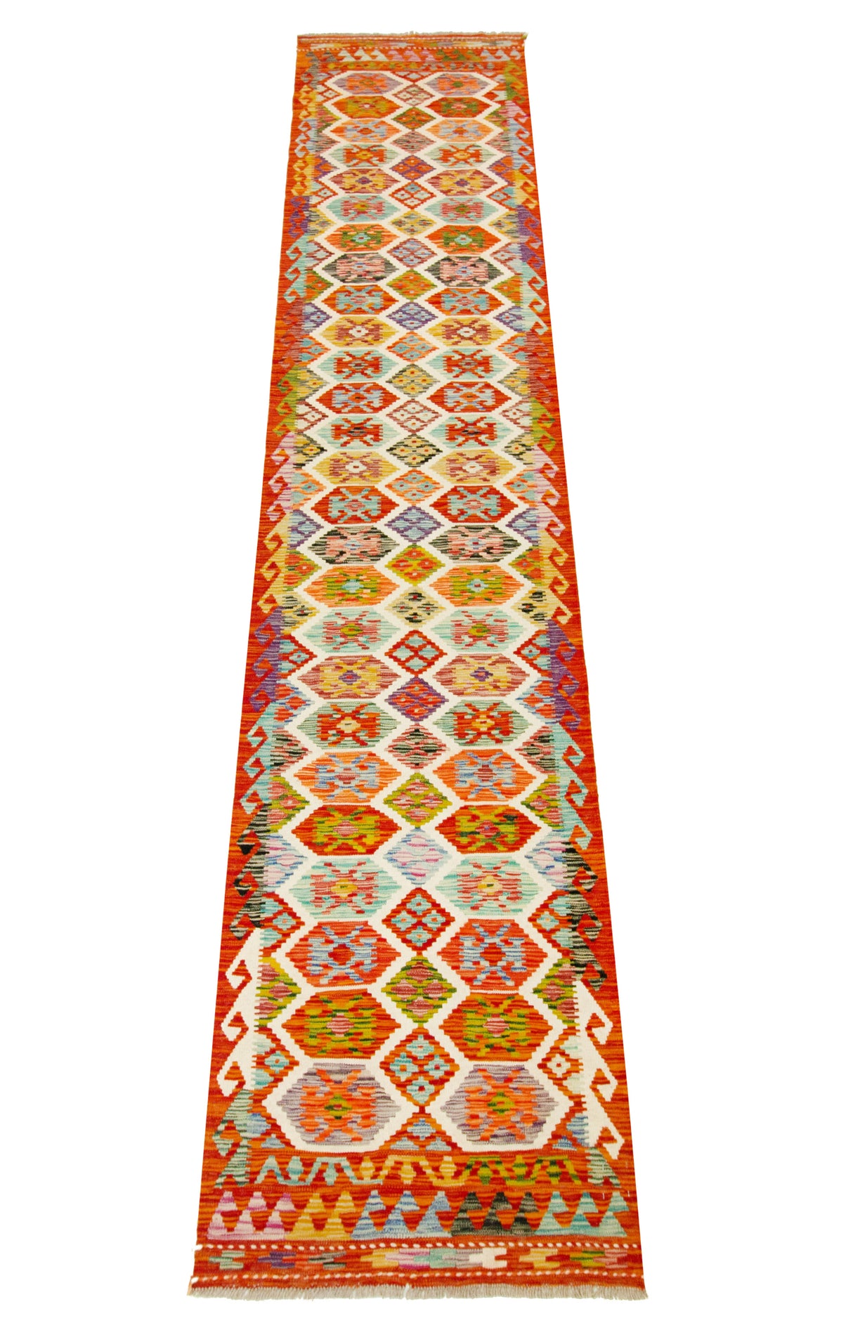 Kilim Afgano | 386 x 83 cm