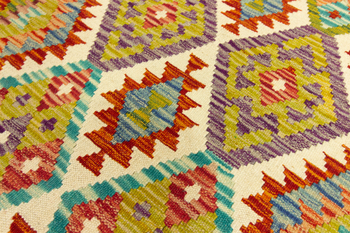 Kilim Afgano | 394 x 82 cm