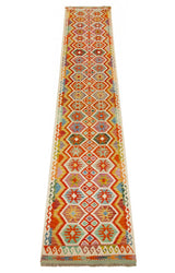 Kilim Afgano | 387 x 84 cm
