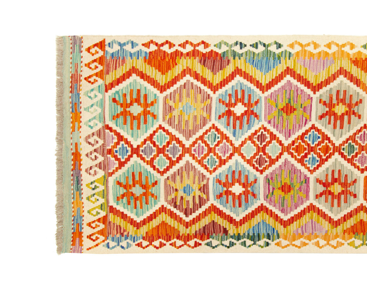 Kilim Afgano | 387 x 84 cm