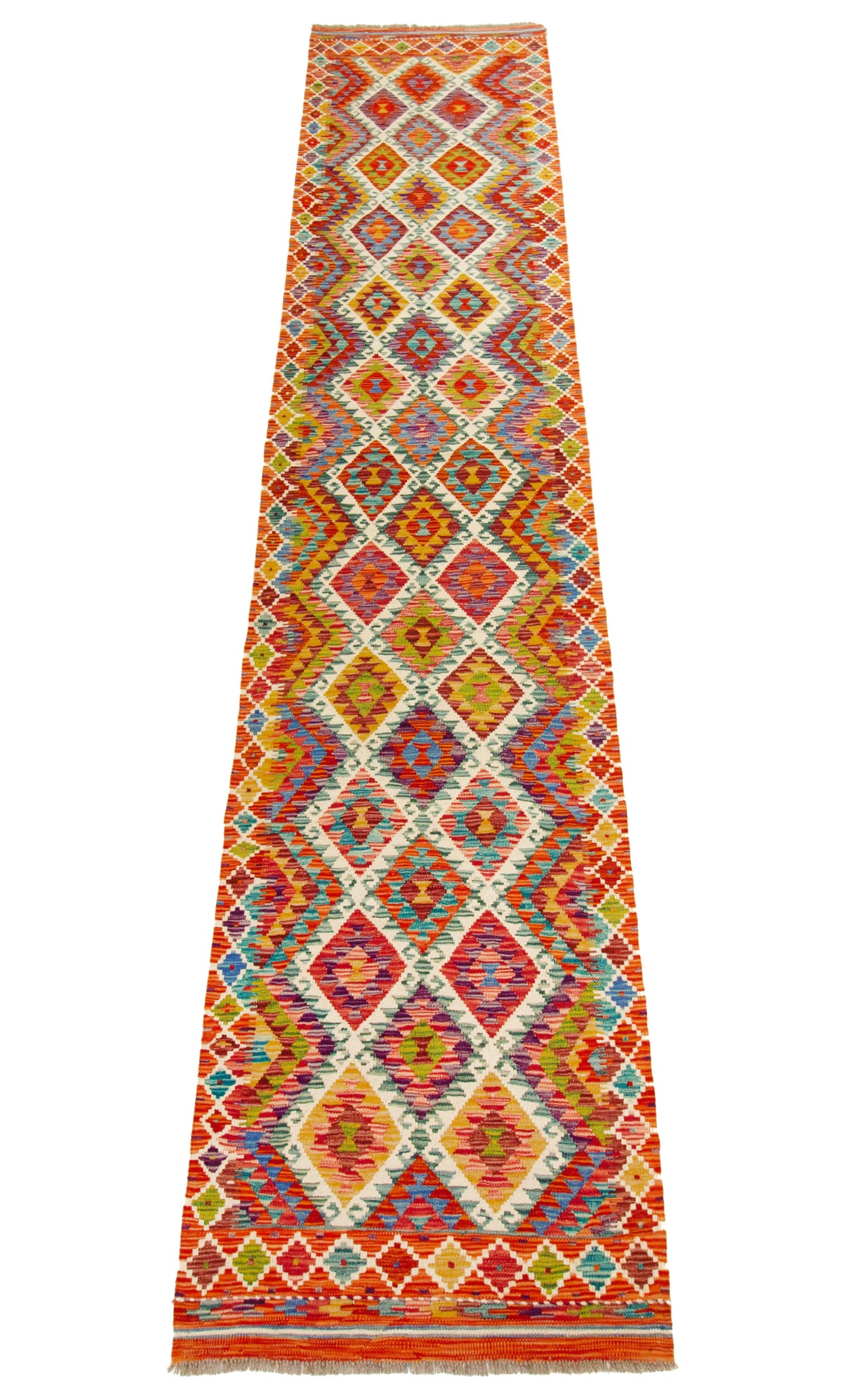 Kilim Afgano | 383 x 82 cm