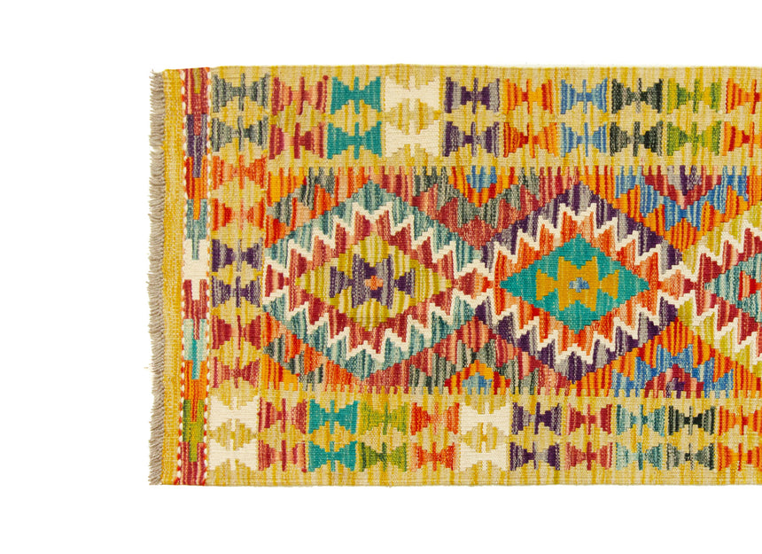 Kilim Afgano | 246 x 63 cm