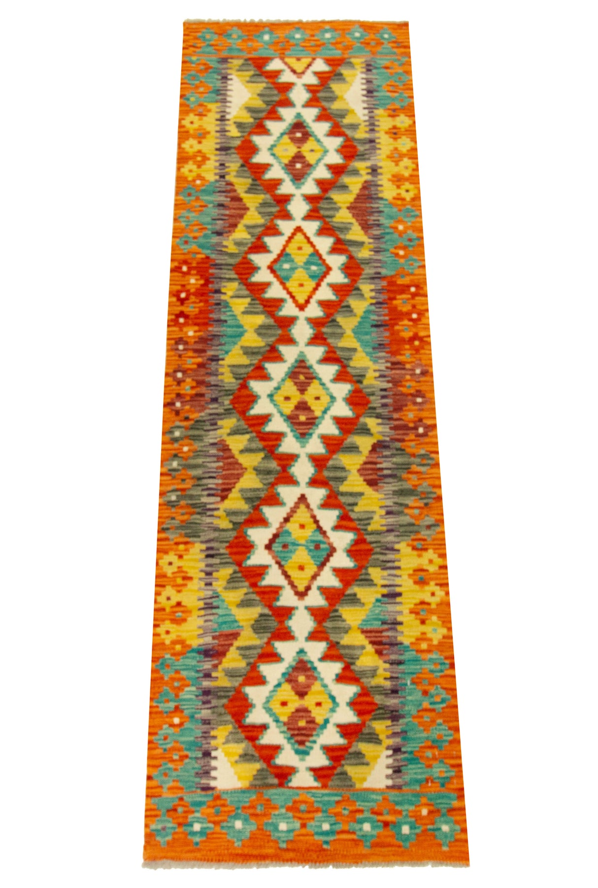 Kilim Afgano | 204 x 63 cm