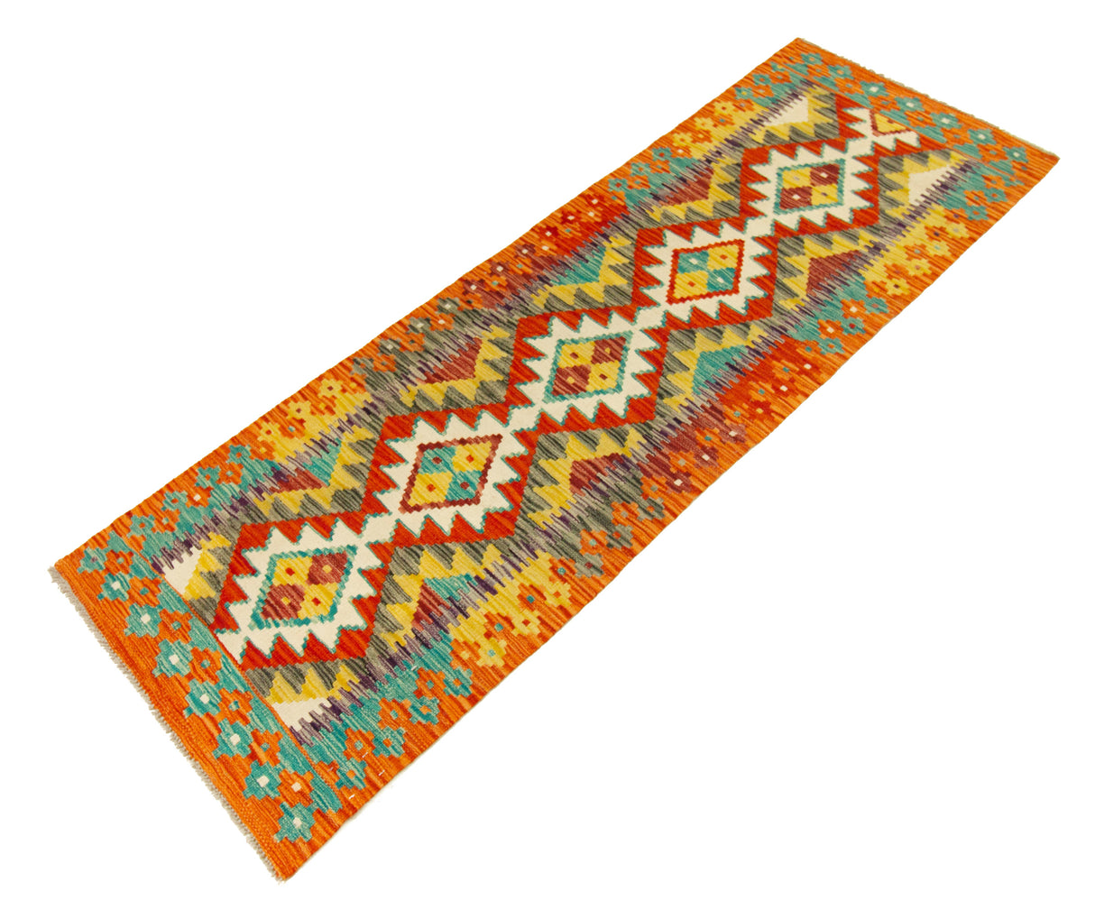 Kilim Afgano | 204 x 63 cm