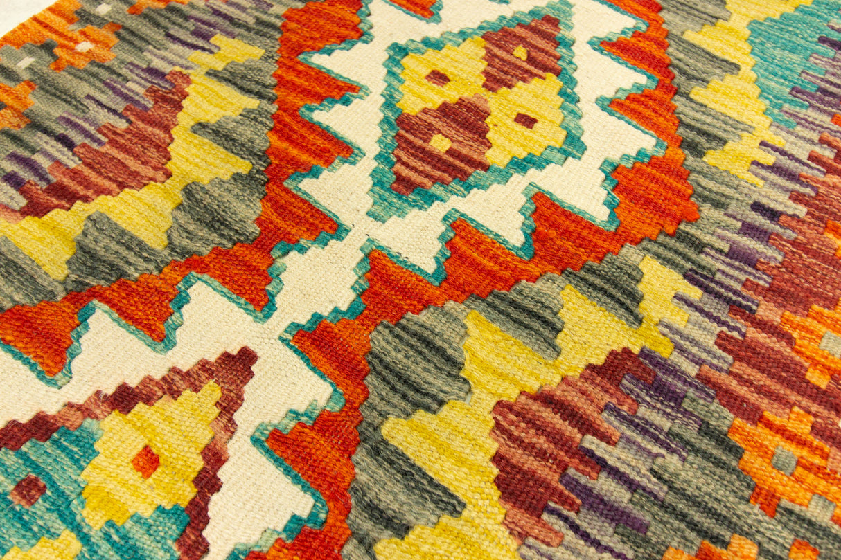 Kilim Afgano | 204 x 63 cm