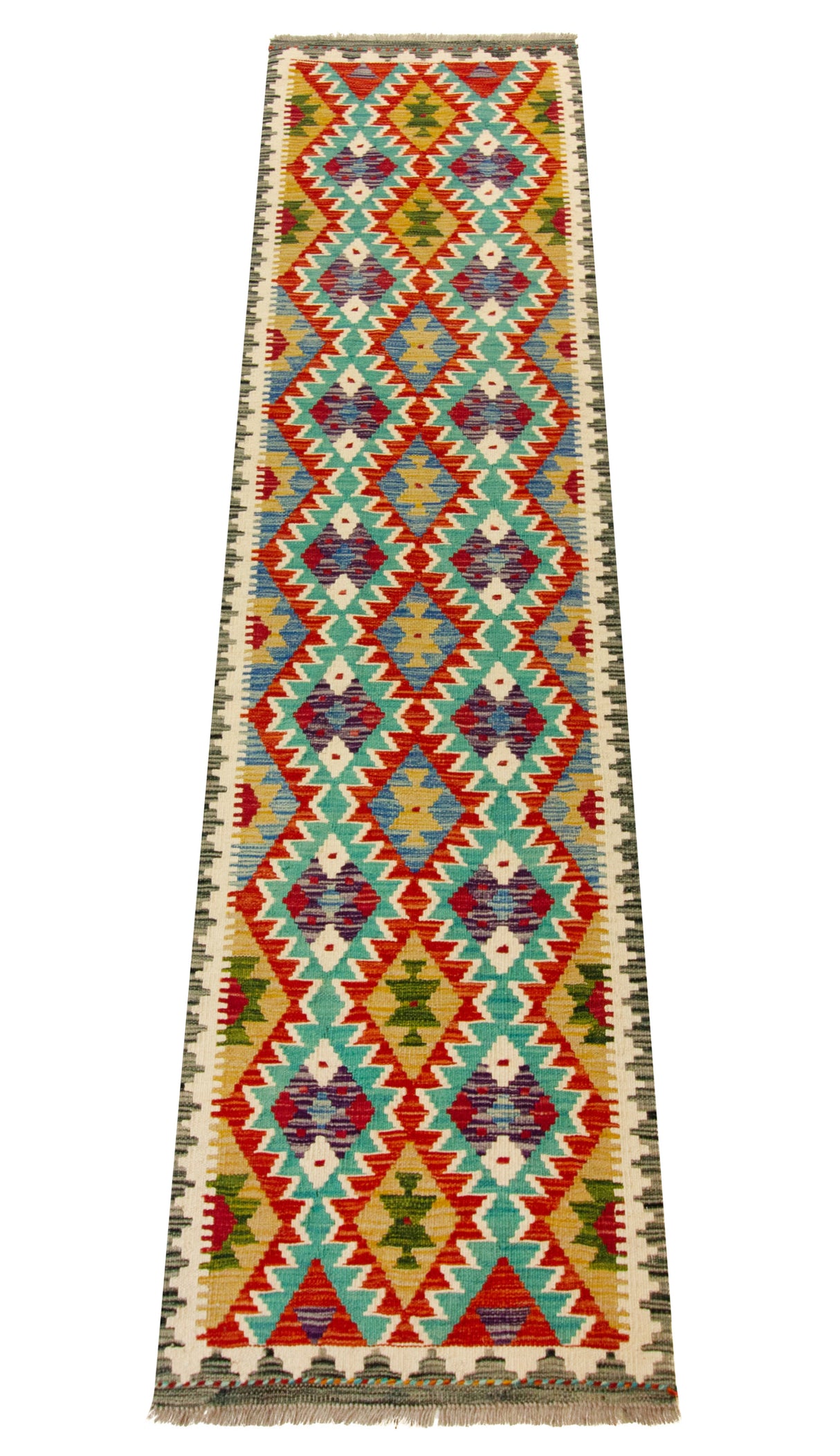 Kilim Afgano | 251 x 65 cm