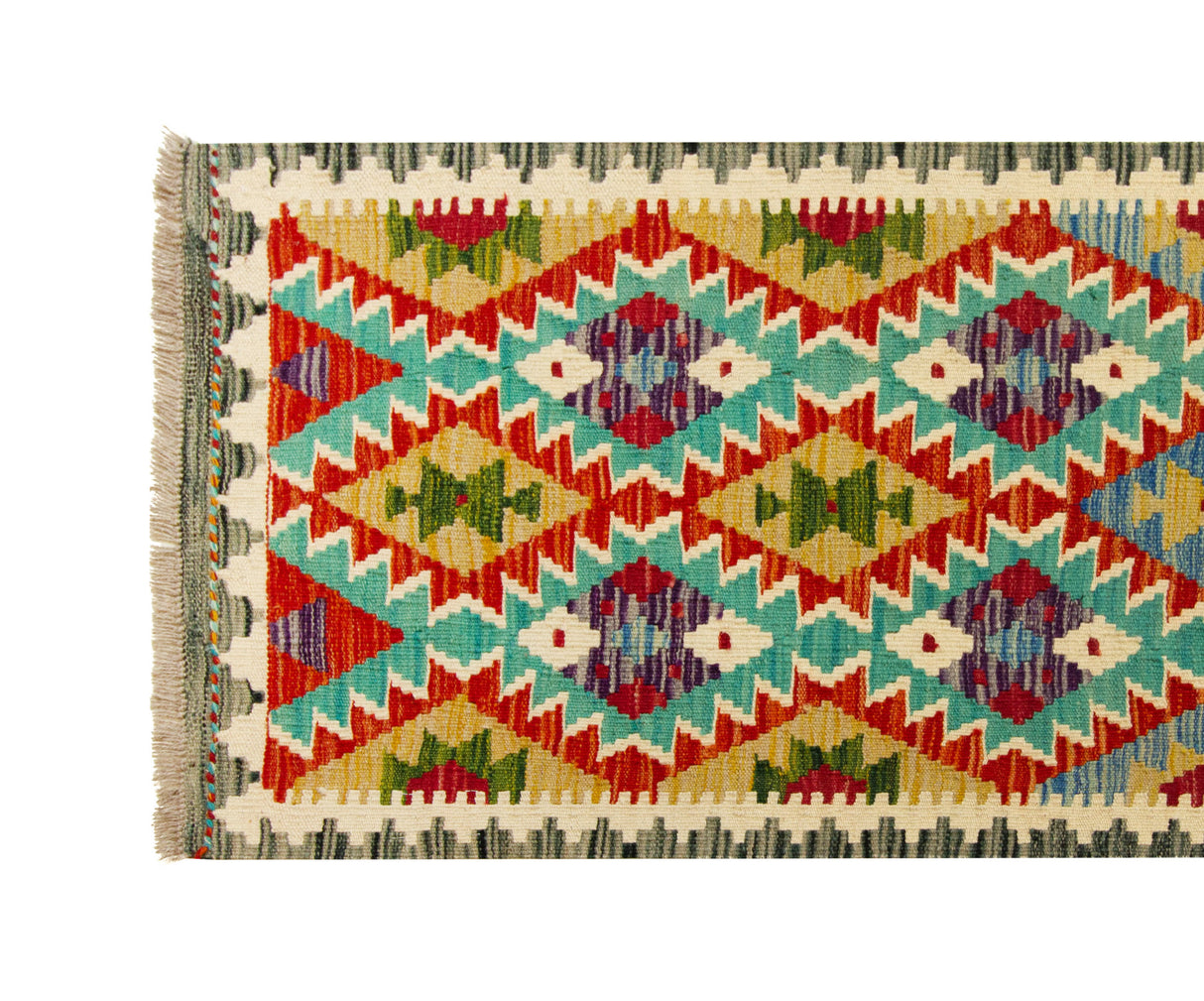 Kilim Afgano | 251 x 65 cm