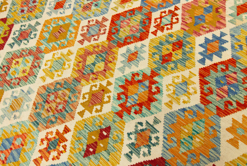 Kilim Afgano | 395 x 319 cm