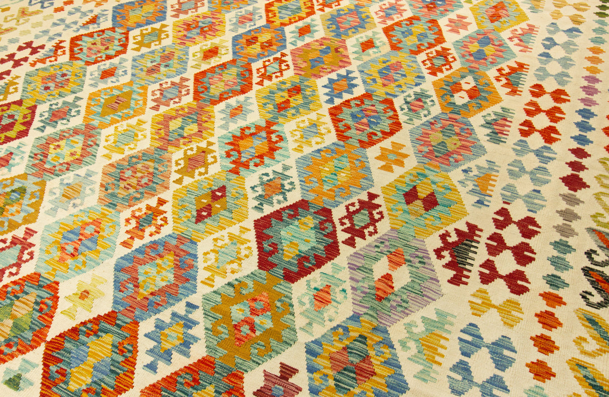 Kilim Afgano | 395 x 319 cm