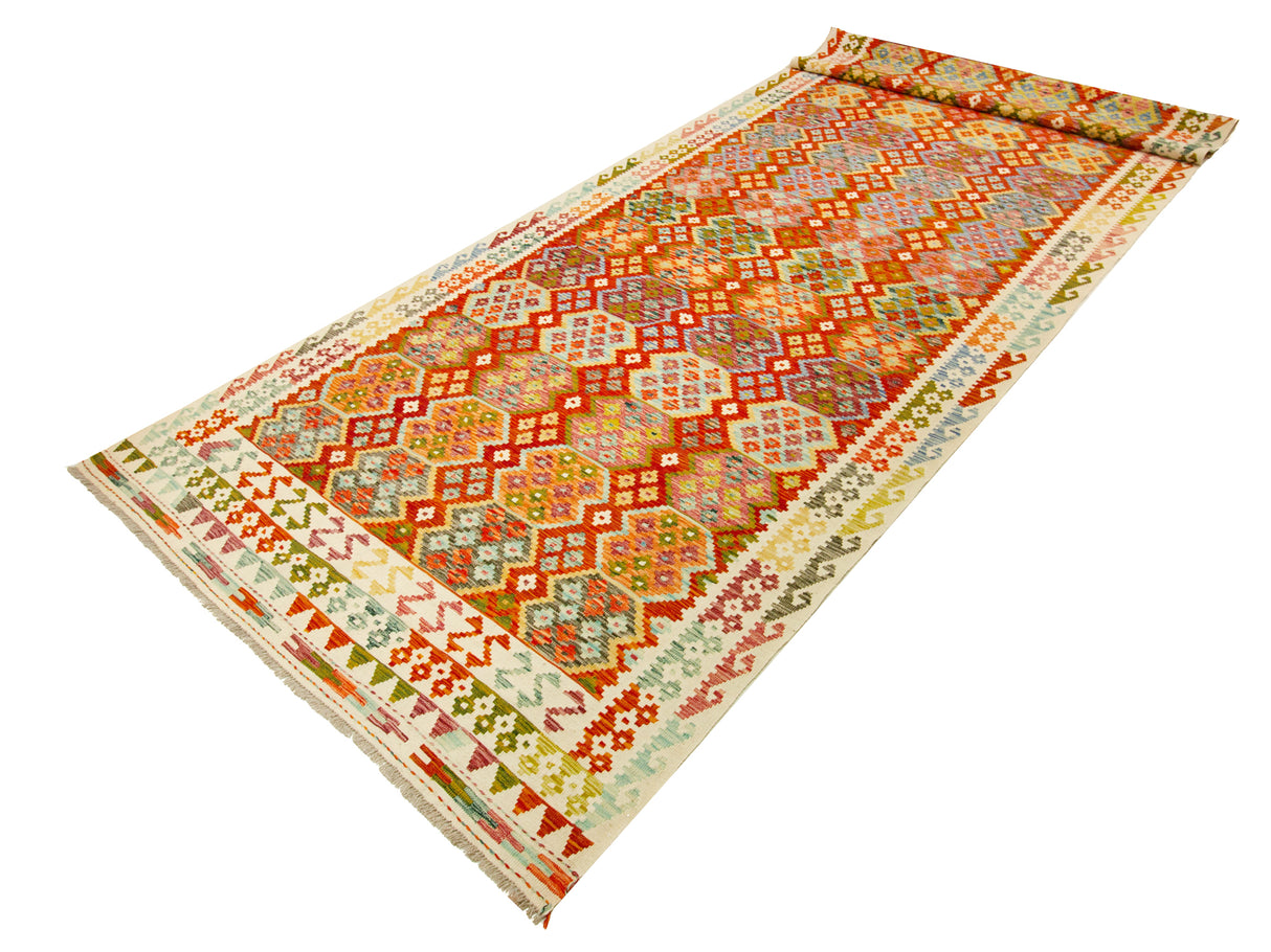 Kilim Afgano | 586 x 206 cm