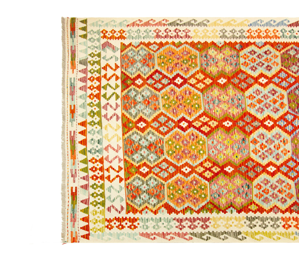 Kilim Afgano | 586 x 206 cm