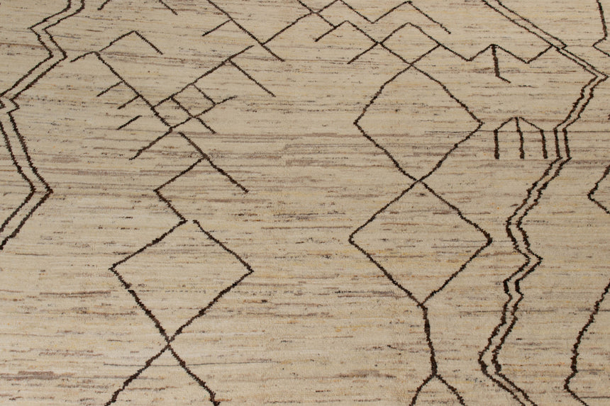 Tapete tribal berbere moderno | 358 x 244 cm