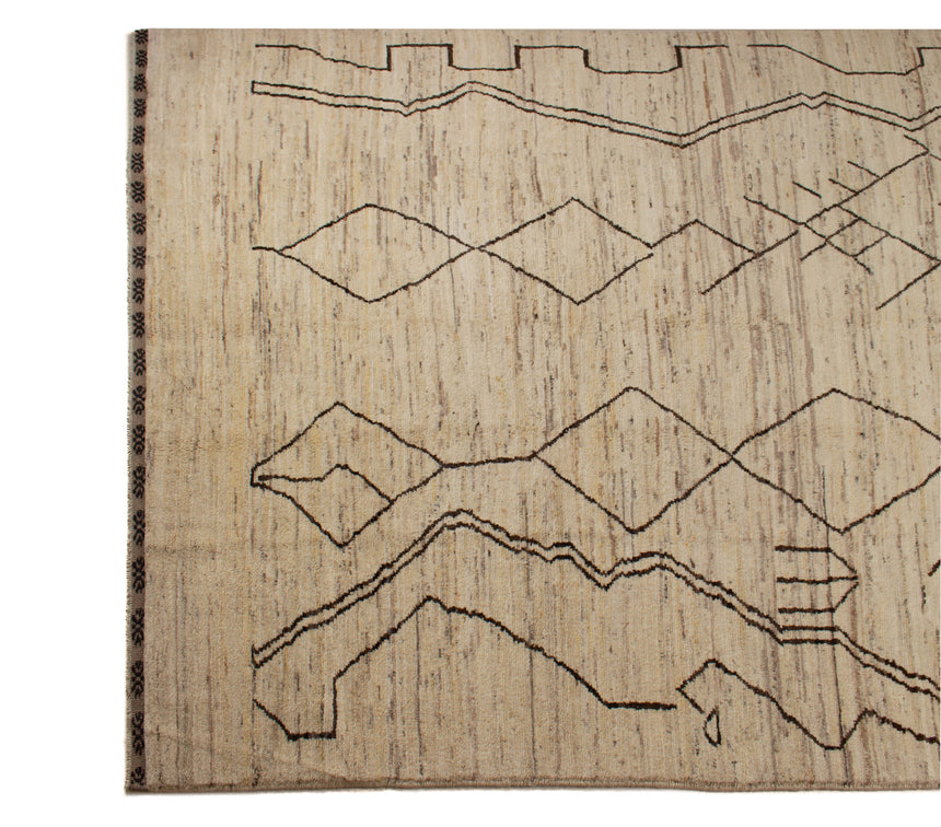 Tapete tribal berbere moderno | 358 x 244 cm