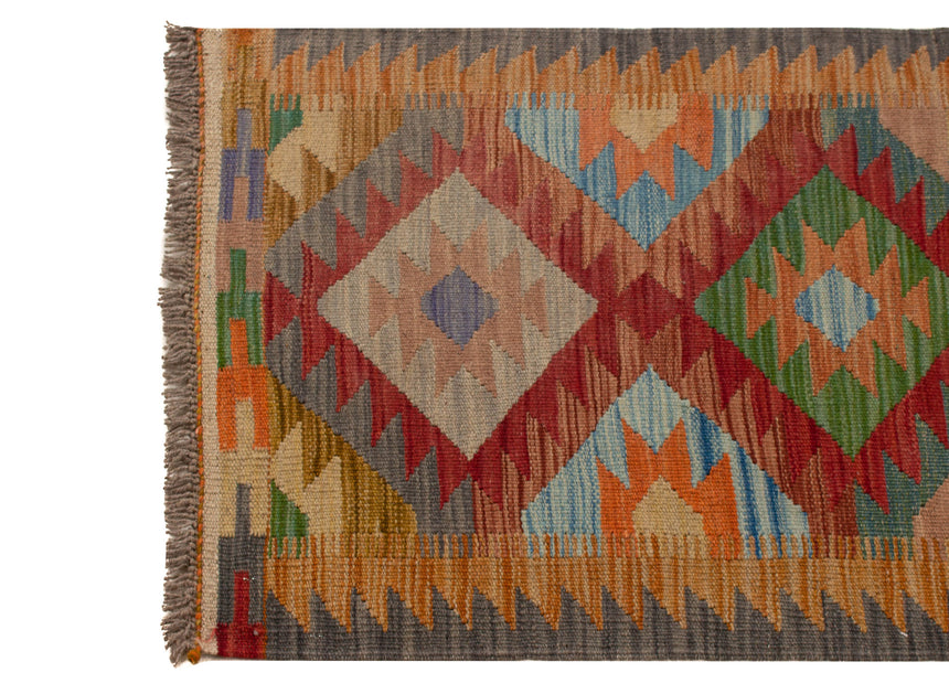 Kilim Afgano | 197 x 63 cm