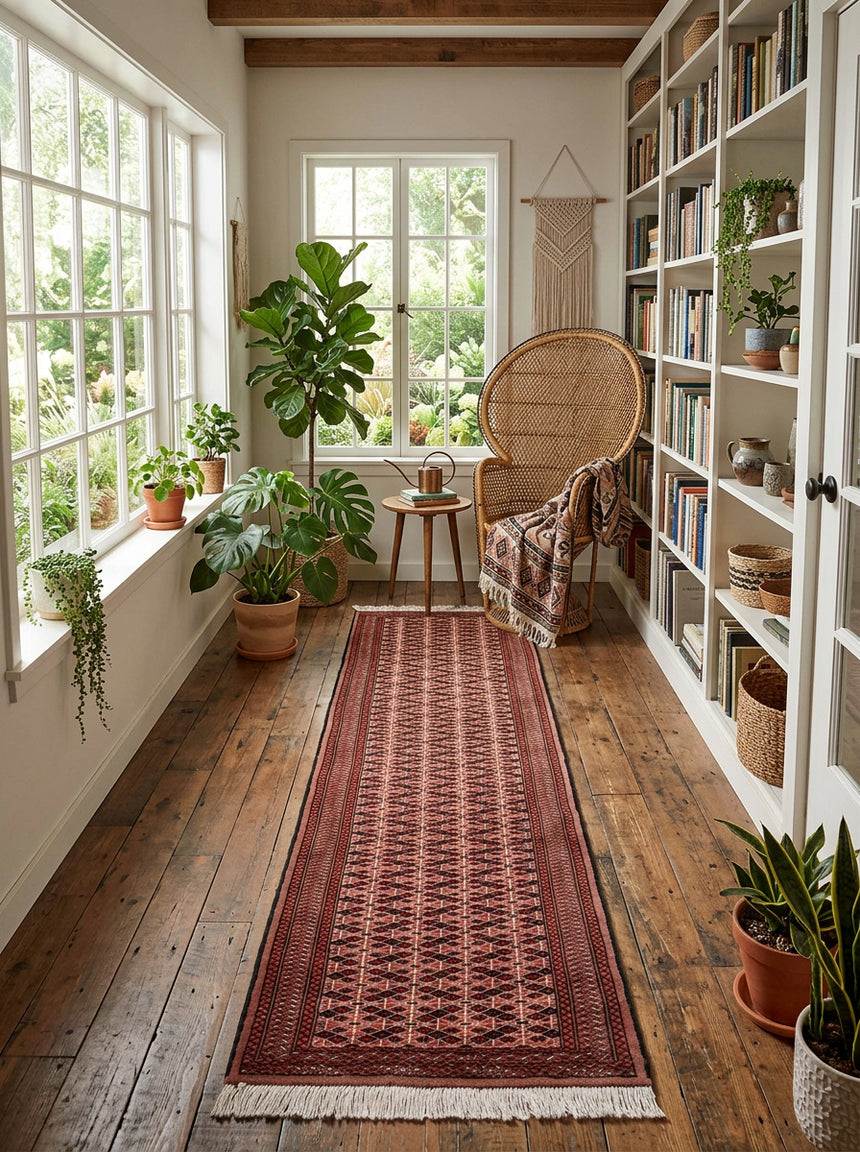 Carpete persa Balouch | 383 x 81 cm