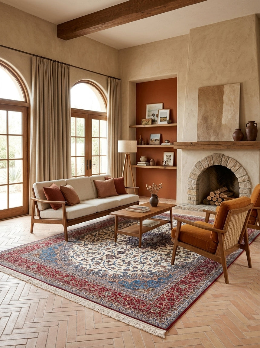 Isfahan Persian Rug | 426 x 308 cm 