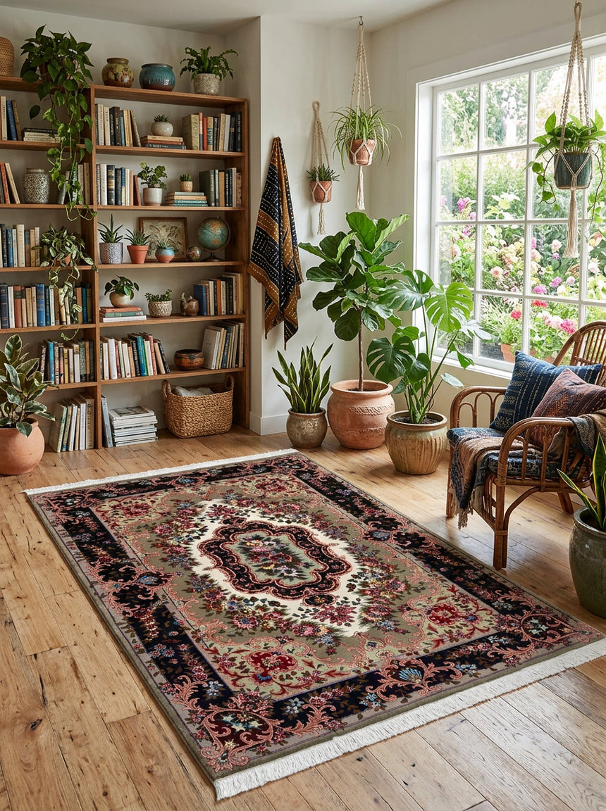 Persian rug Tabriz 50Raj | 216 x 155cm